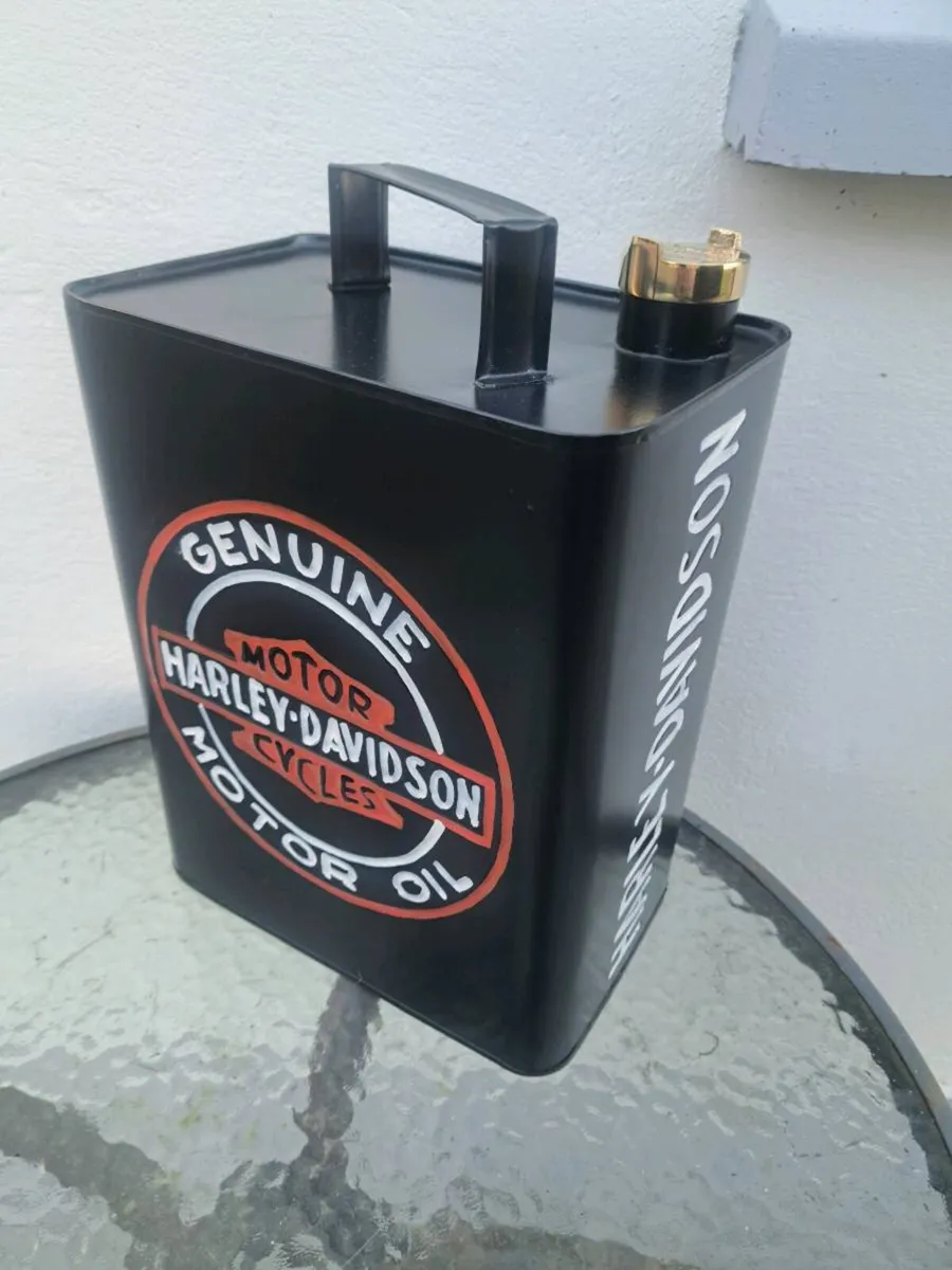 Harley Davidson oil can display only - Image 1