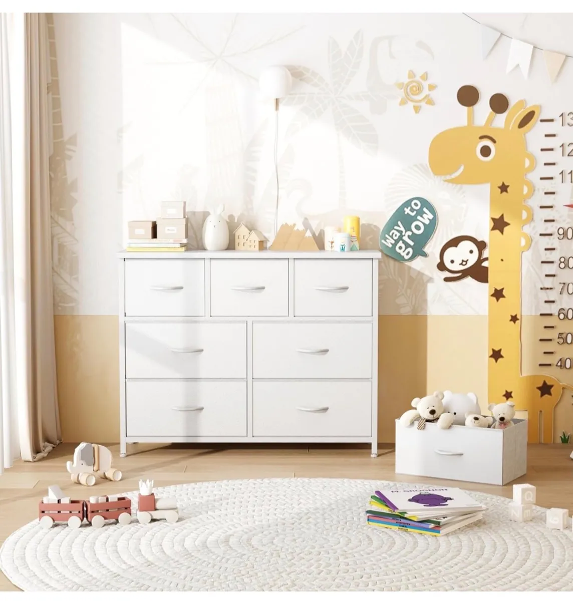 Chest of Drawers for Bedroom with 7 Drawers, Fabri - Image 3
