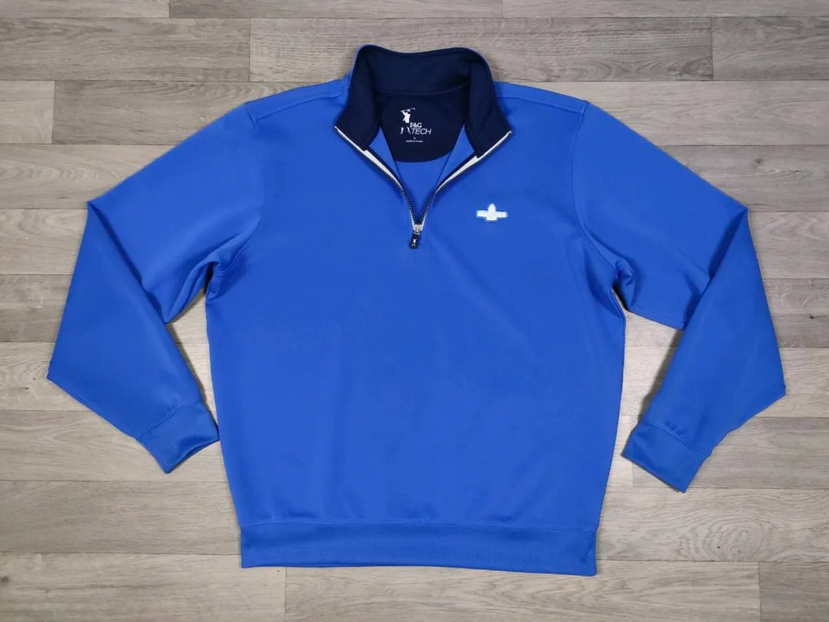 Fairway & Green Tech Half Zip Golf Jumper Mens L - Image 1