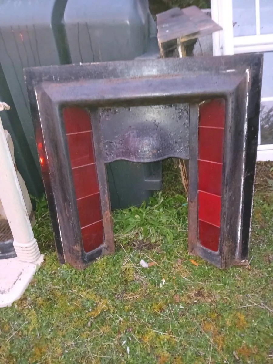 Fireplace cast iron inset