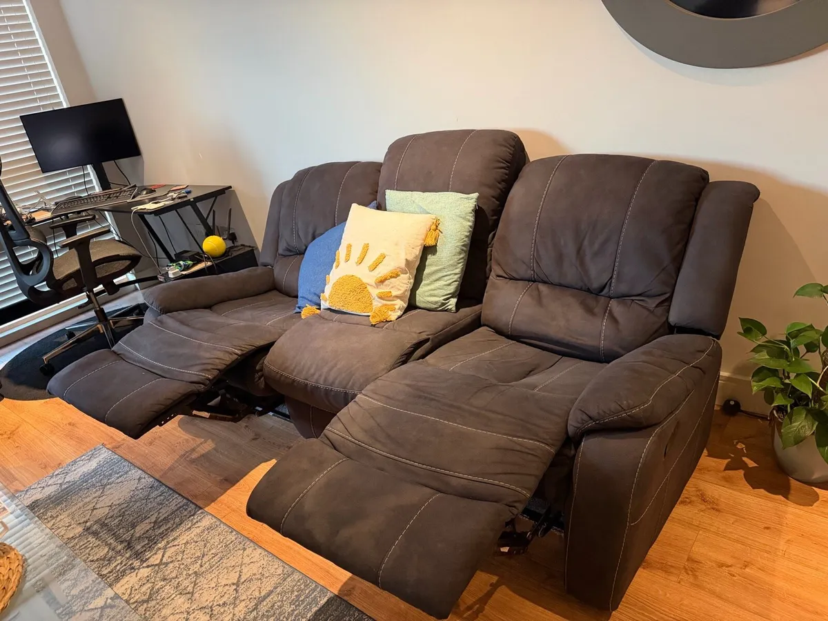 Sofa Set (two seater + three recliner seater) - Image 2