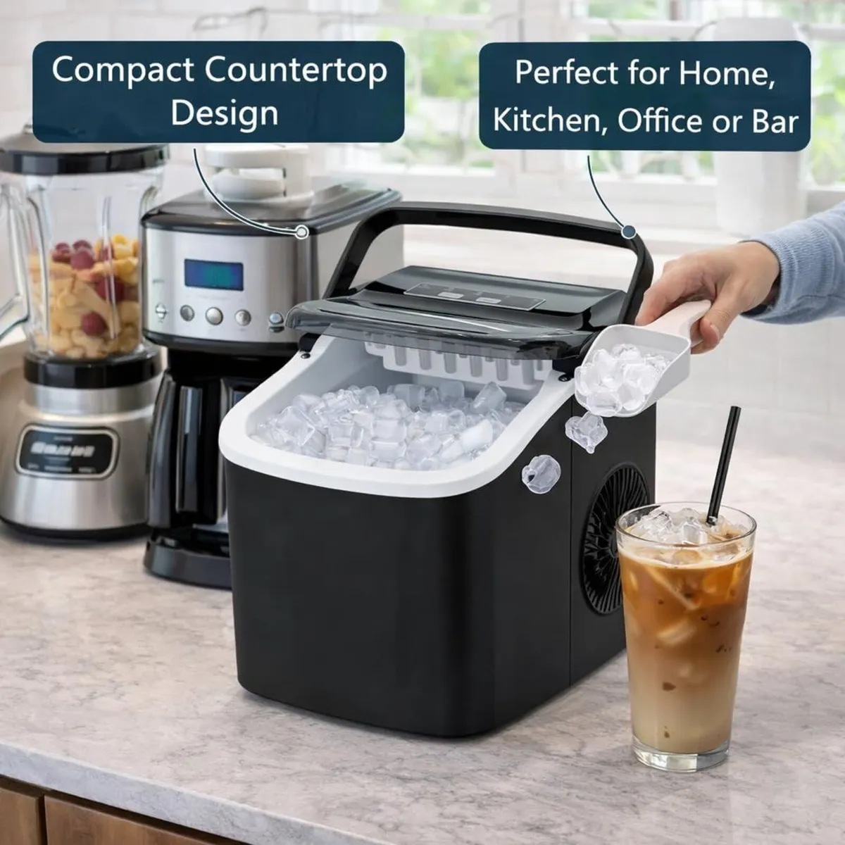 Ice Cube Maker Portable 12kg 24H Machine - Image 1