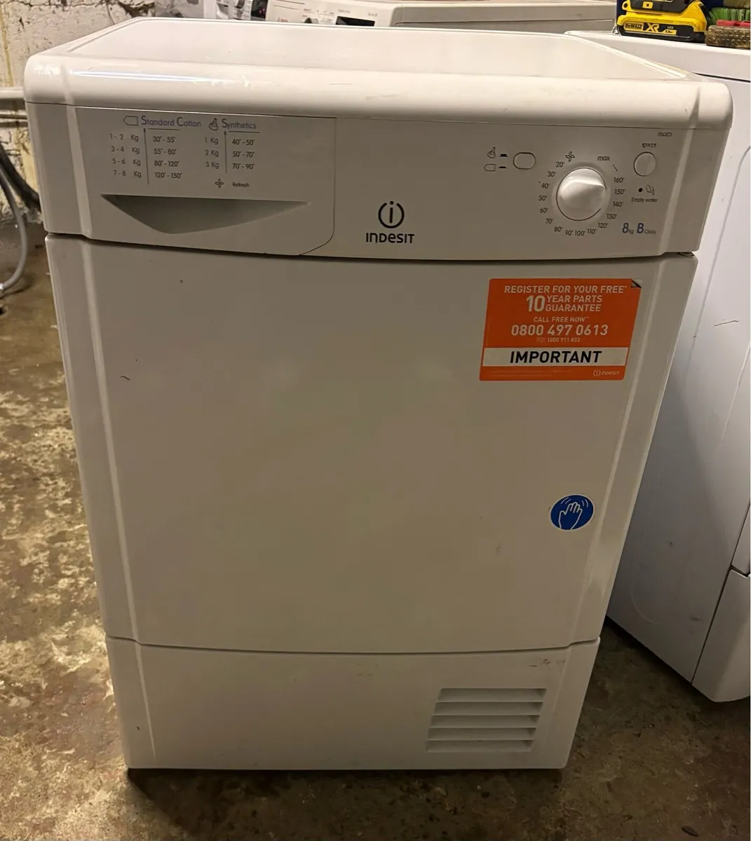 Indesit Condenser Dryer - 8kg Drum