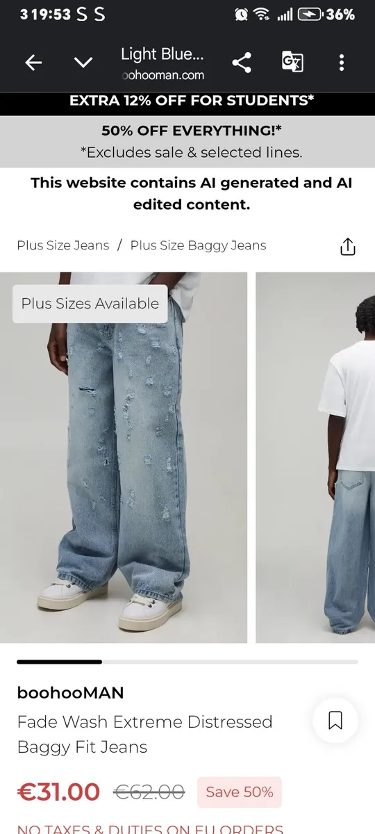 4 baggy pants brand new - Image 3