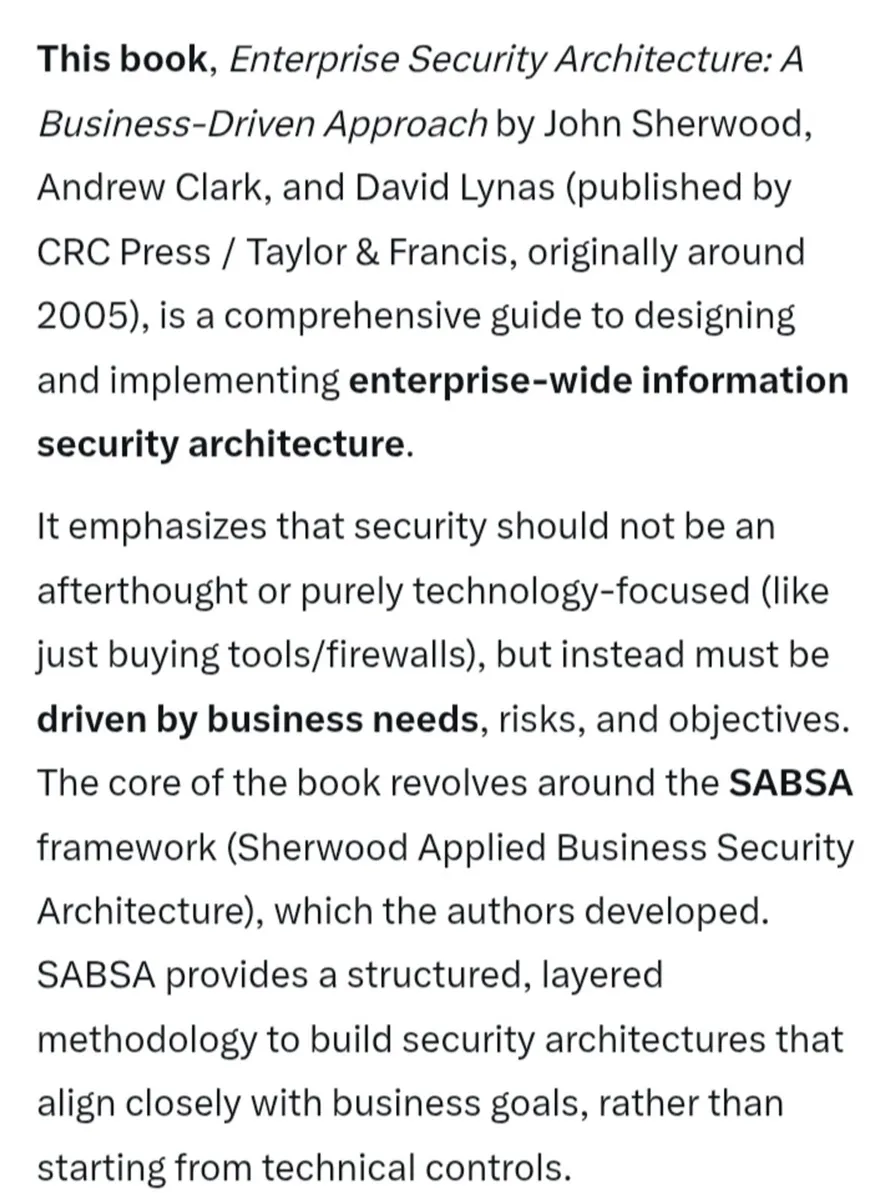 Enterprise Security Architecture Book - Image 2