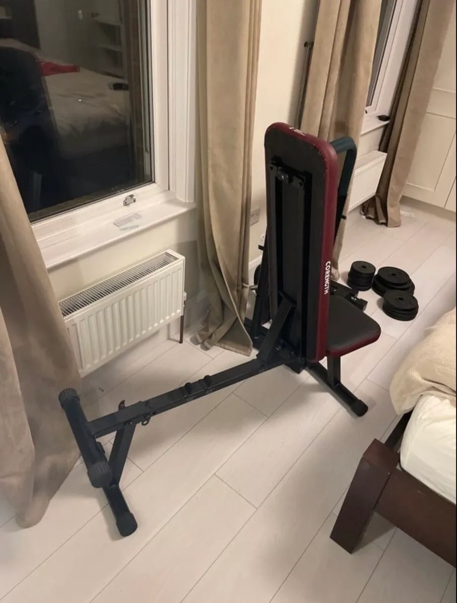 Bench, Dip Bar, Weights, Rings, SlantBoard, Gloves - Image 2