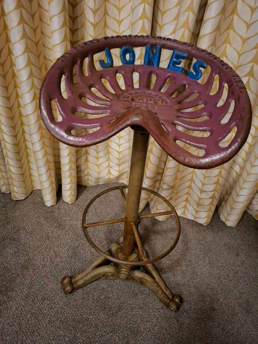 Authentic Jones Reaper Tractor Seat Bar St - Image 3