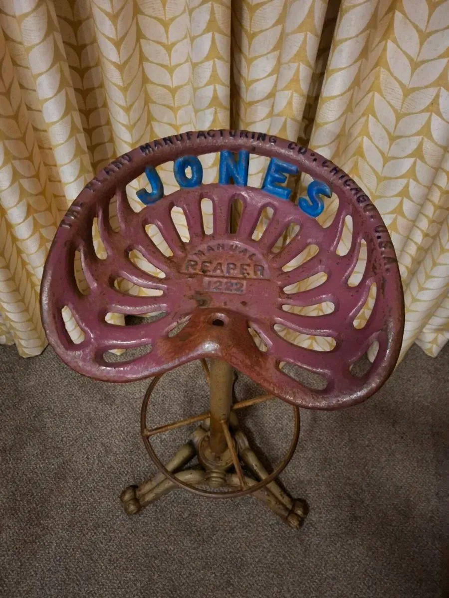 Authentic Jones Reaper Tractor Seat Bar St - Image 4