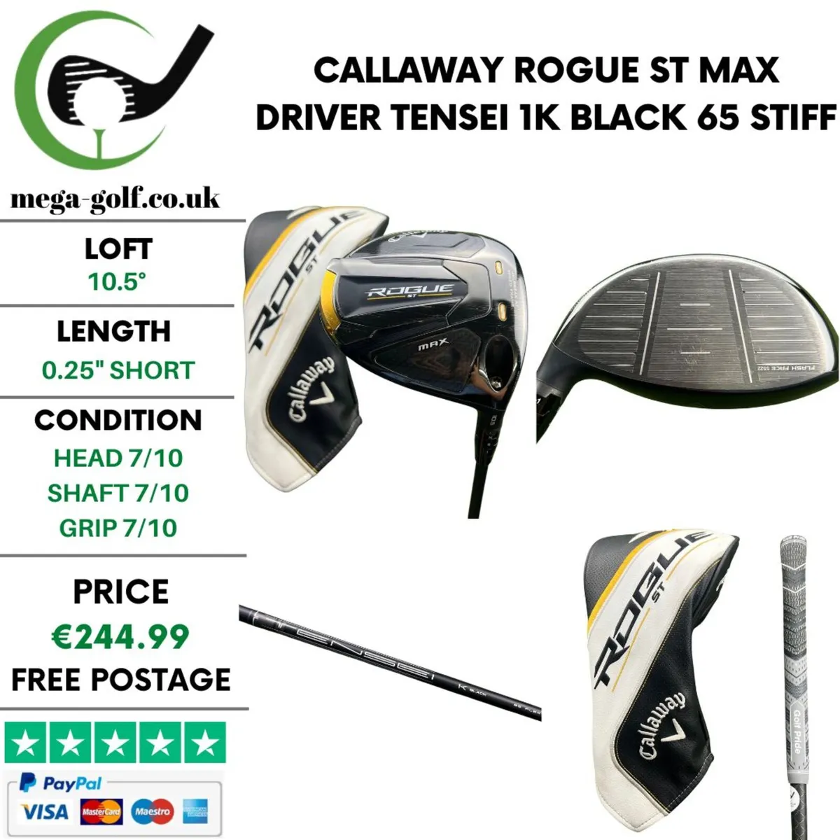 Callaway Rogue ST Max Driver / 10.5° / Stiff - Image 1