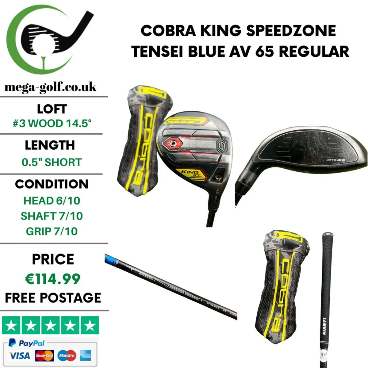 Cobra King Speedzone #3 Wood 14.5° / Regular - Image 1