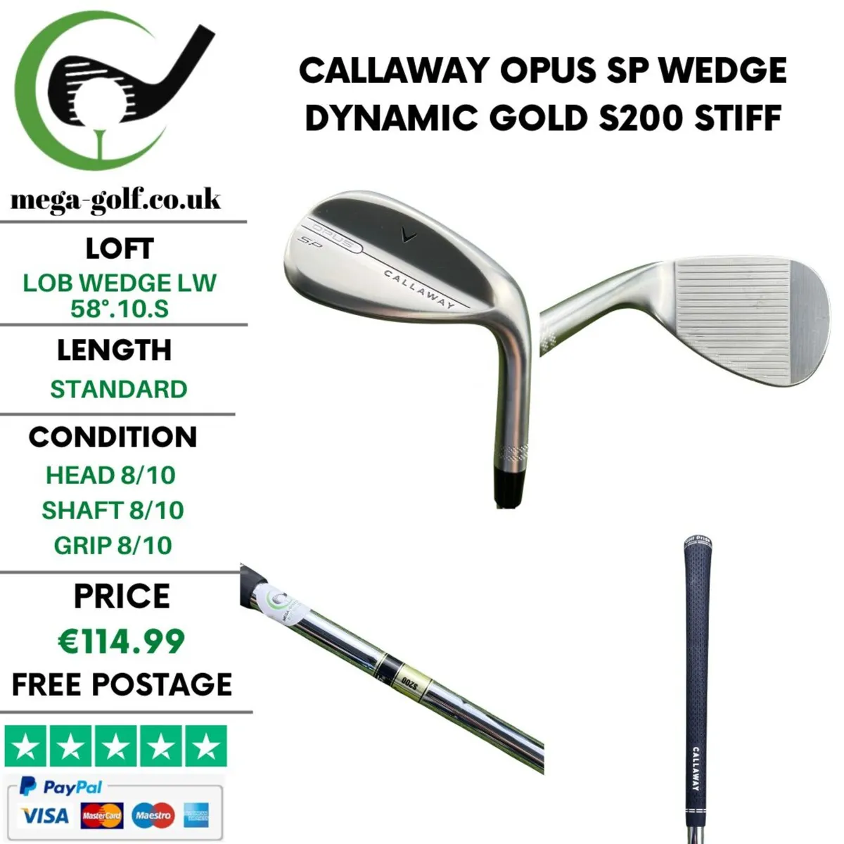 Callaway Opus SP Wedge Lw 58°.10.S / Stiff - Image 1