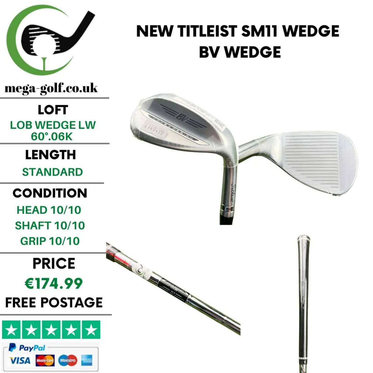 New Titleist SM11 Wedge Lw 60°.06K / Bv Wedge - Image 1