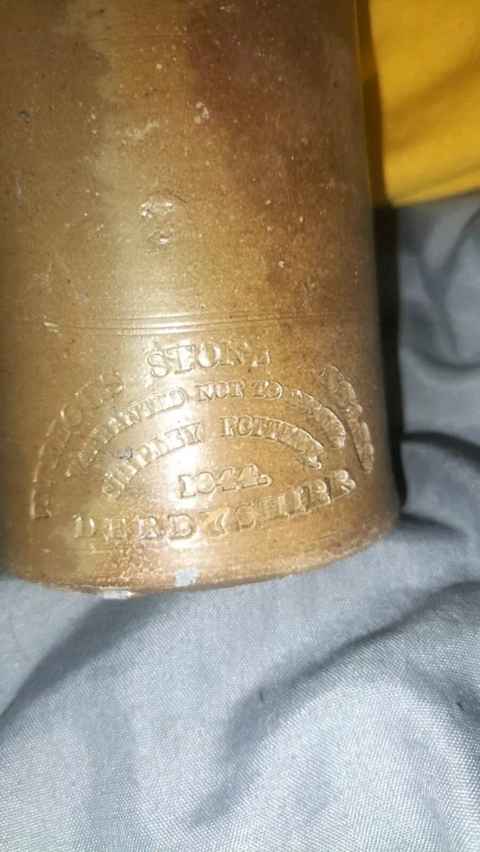 VINTAGE 1822 STONEWARE BOTTLE - Image 3