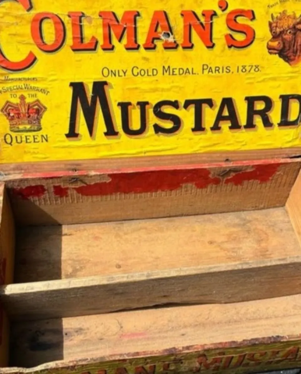 VINTAGE  COLEMANS MUSTARD BOX 1920S - Image 1