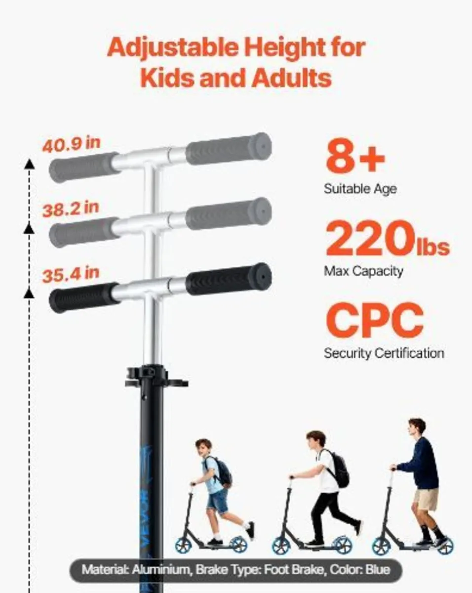 Kick Scooter for Kids Ages 8+, Teens & Adults - Image 3