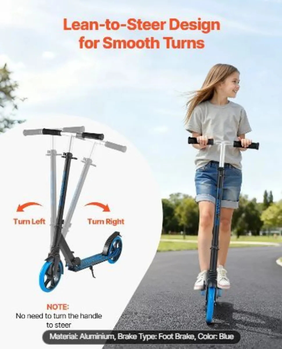 Kick Scooter for Kids Ages 8+, Teens & Adults - Image 4