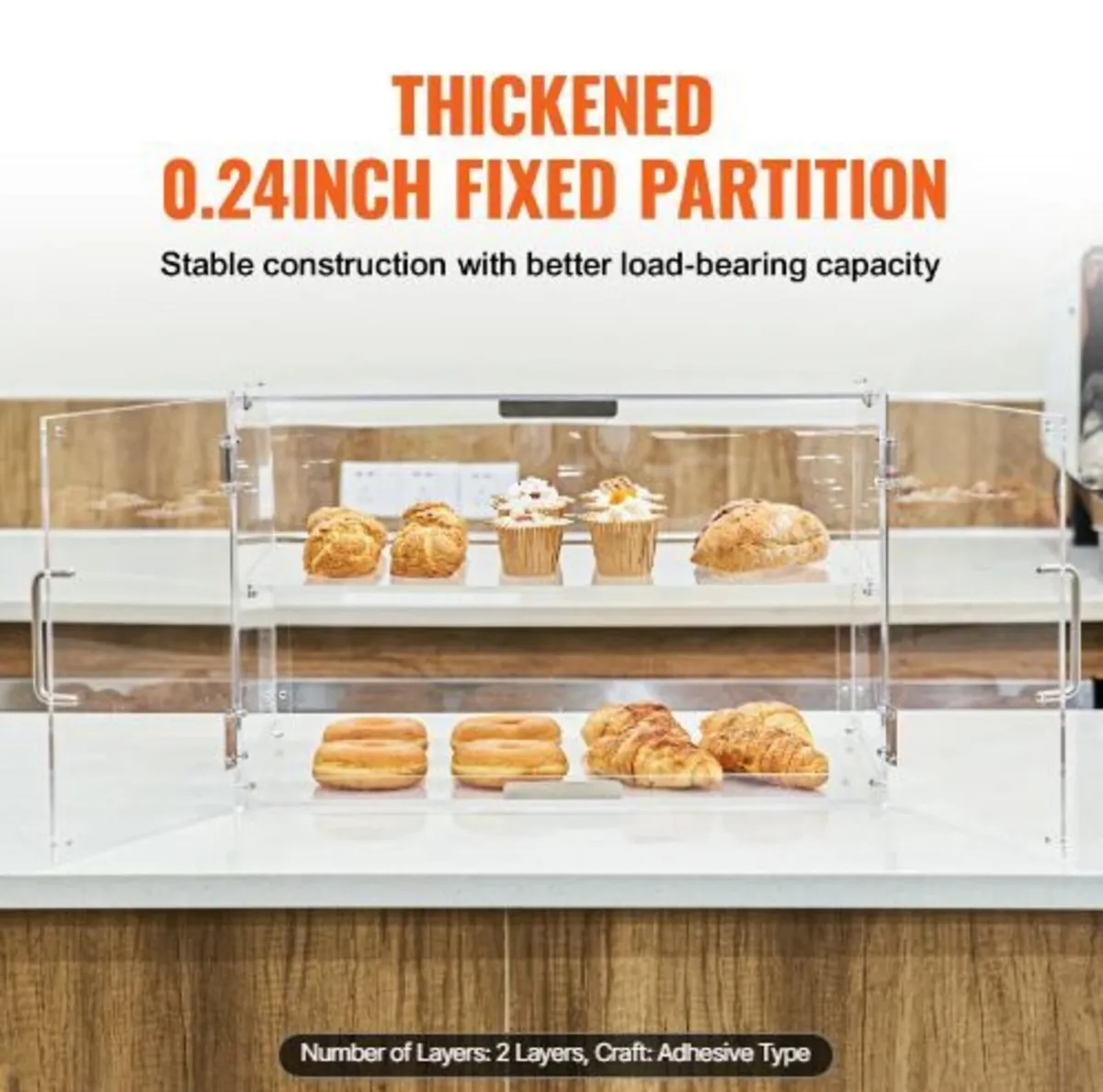 Pastry Display Case, 2-Tier Commercial - Image 2