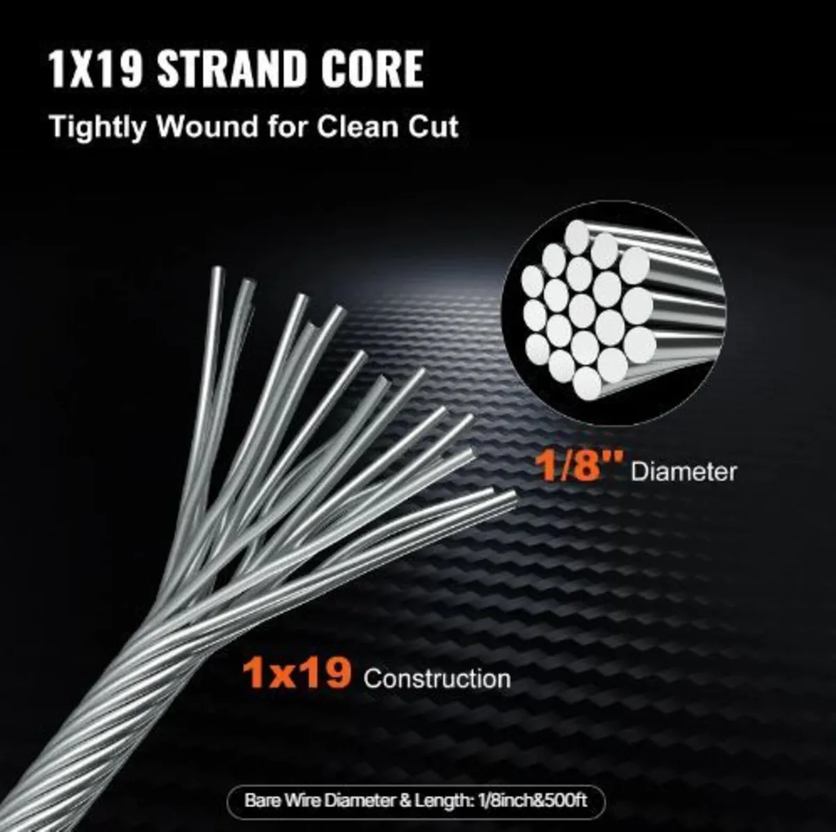 316 Stainless Steel Cable 0.32 cm - Image 2