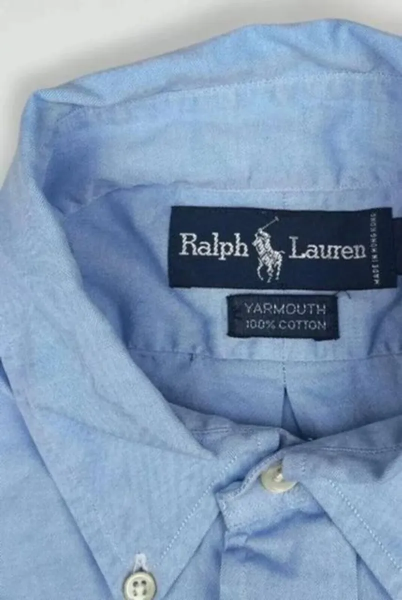 Vintage Polo Ralph Lauren "Yarmouth" Shirt - Blue - Image 4