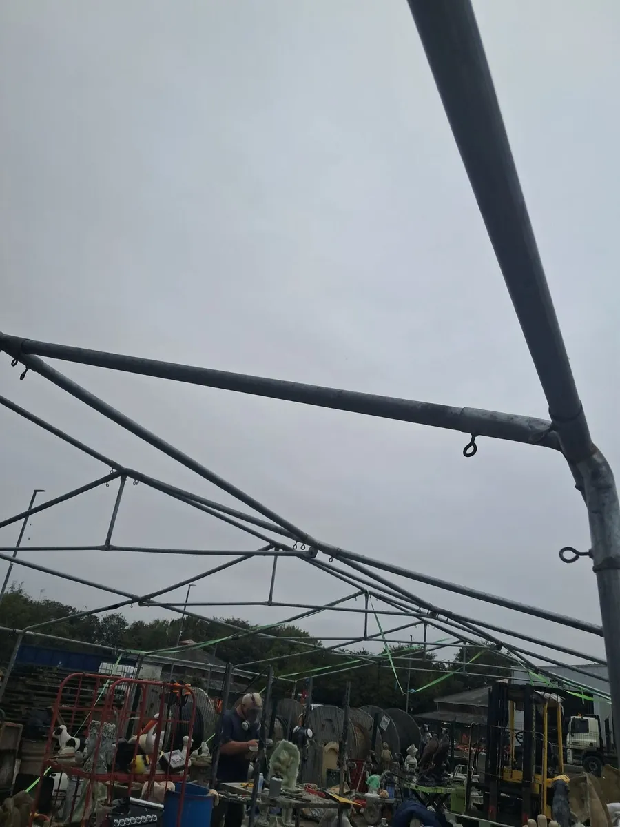marquee 12mx6m workshop shed