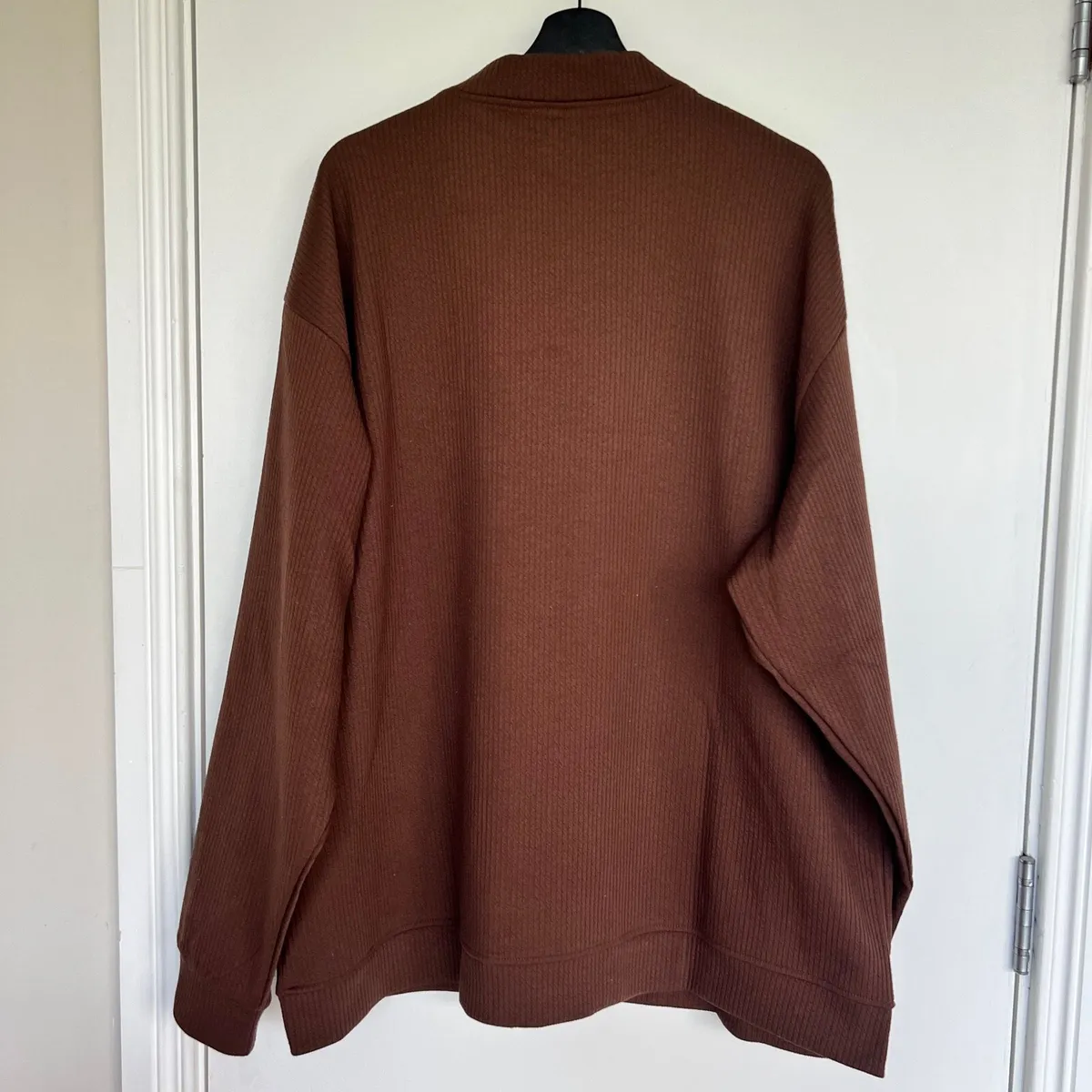 Men’s Brown Zip Cardigan - Image 3