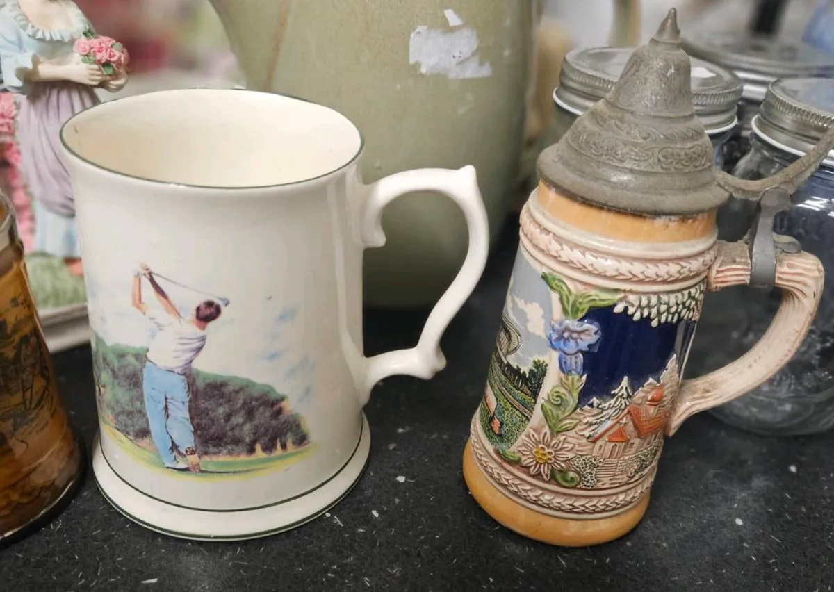 3 Collectable Mugs and Small Stein - Image 2