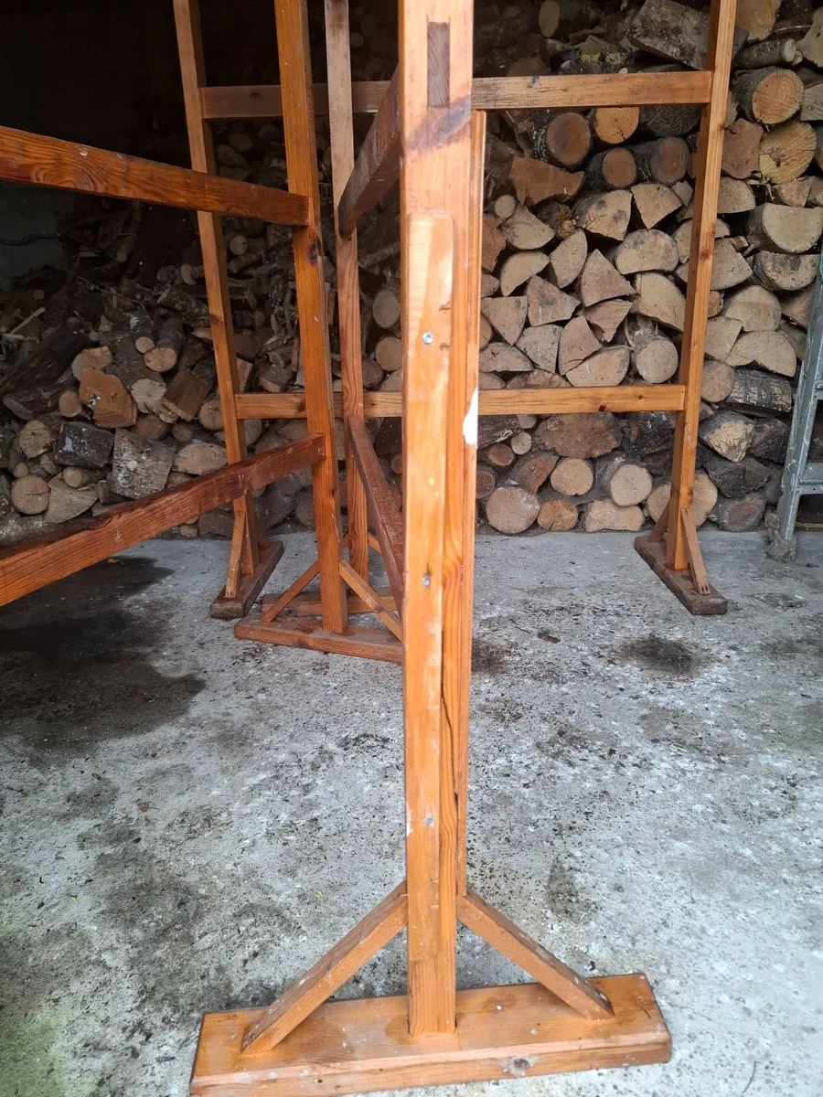 Pitch Pine Clothes stands - Image 2