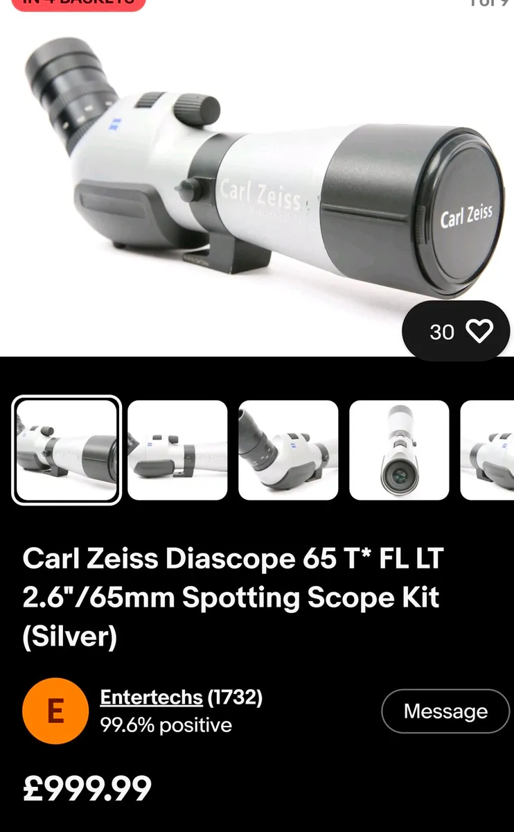 Zeiss spotting scope and eyepieces - Image 1