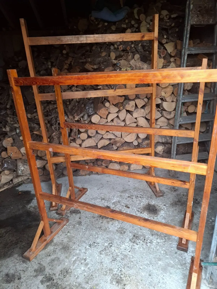 Pitch Pine Clothes stands - Image 4