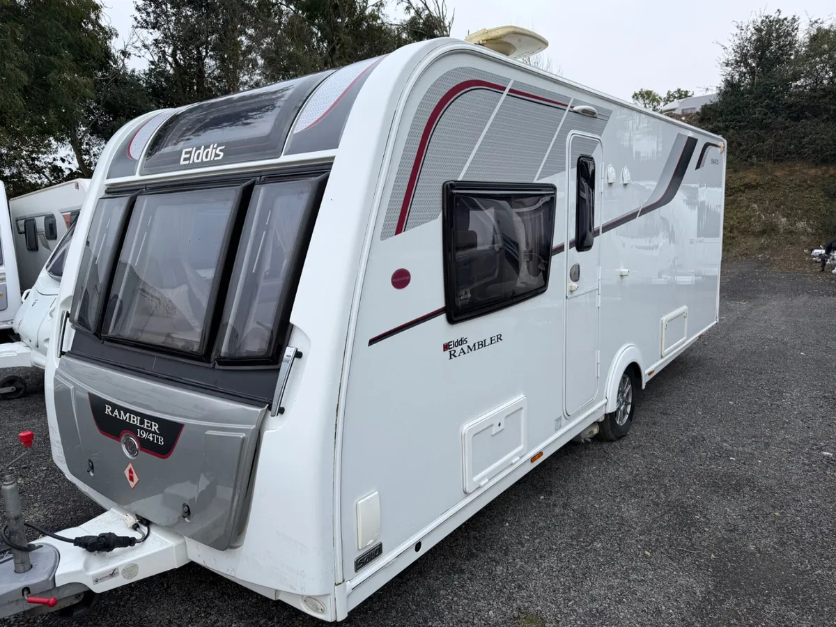 Elddis Rambler  Caravan with Fixed Island Bed - Image 1