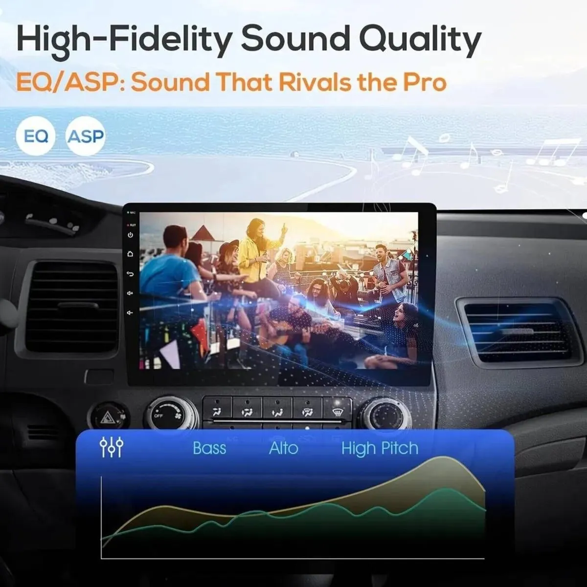 Android Auto Car Radio Wireless Stereo 10.1 - Image 1