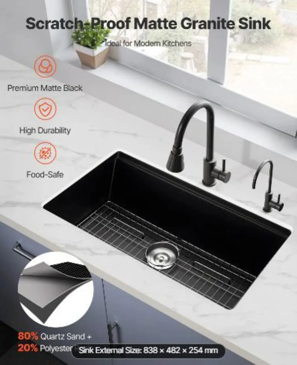 84 cm Kitchen Sink Workstation - Image 4