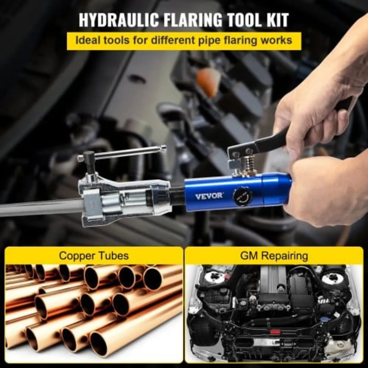 Hydraulic Flaring Tool Kit, 45° Double Flaring Too - Image 3