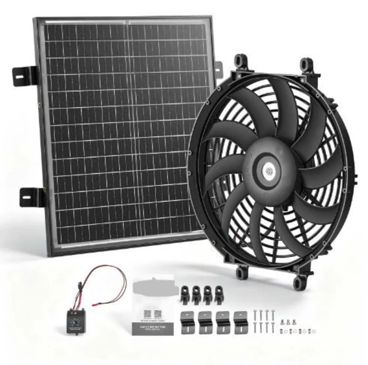 Gable Mount Fan, 30.5 cm Solar-Powered - Image 3