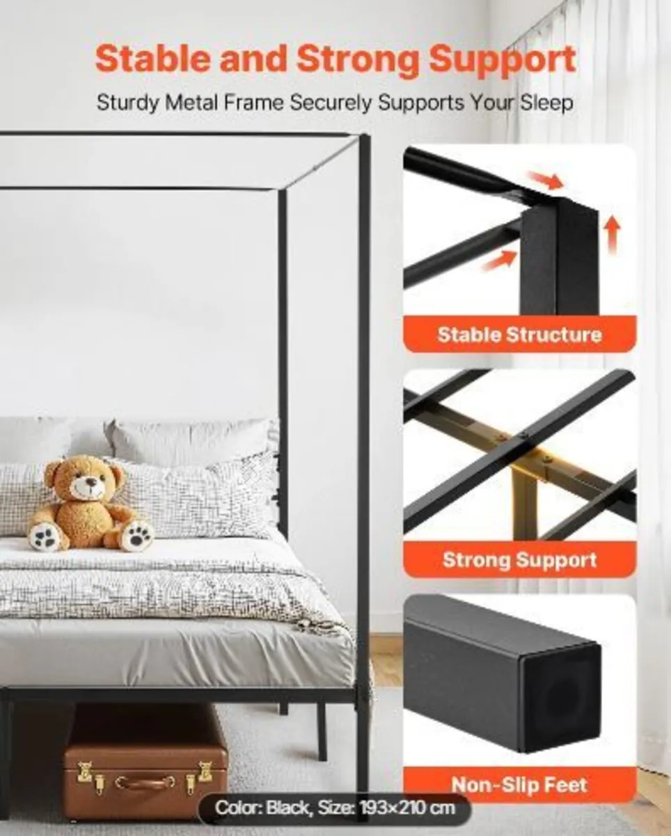 King Size Canopy Bed Frame - Image 4