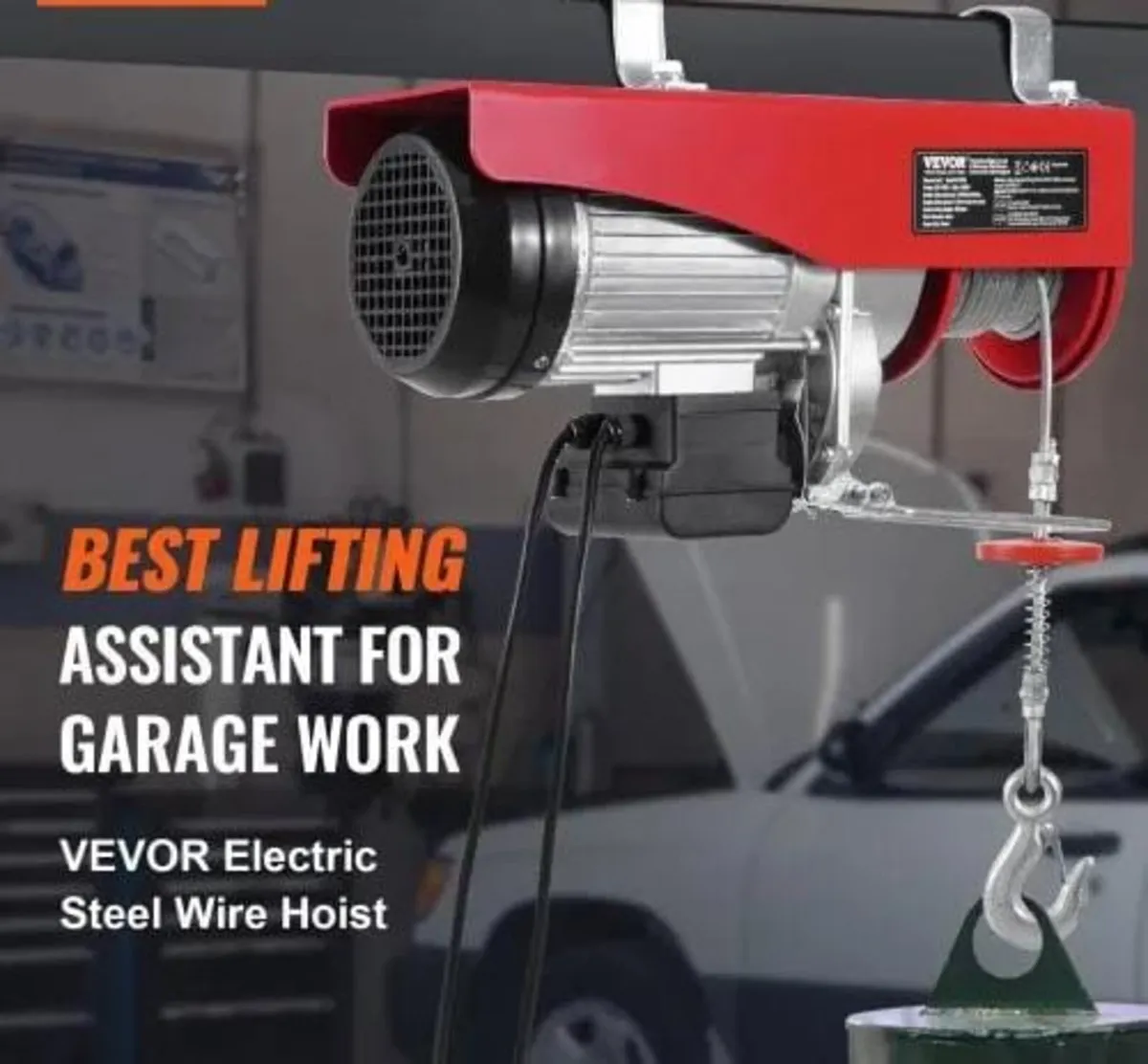 Electric Hoist Crane Winch 1197.5 kg with 426.7 cm - Image 4