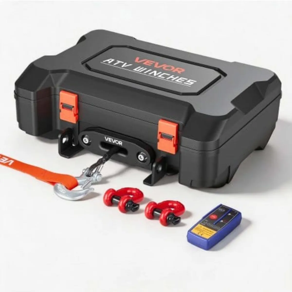 Portable Winch, 2041 kg 12V DC Electric Winch with - Image 1