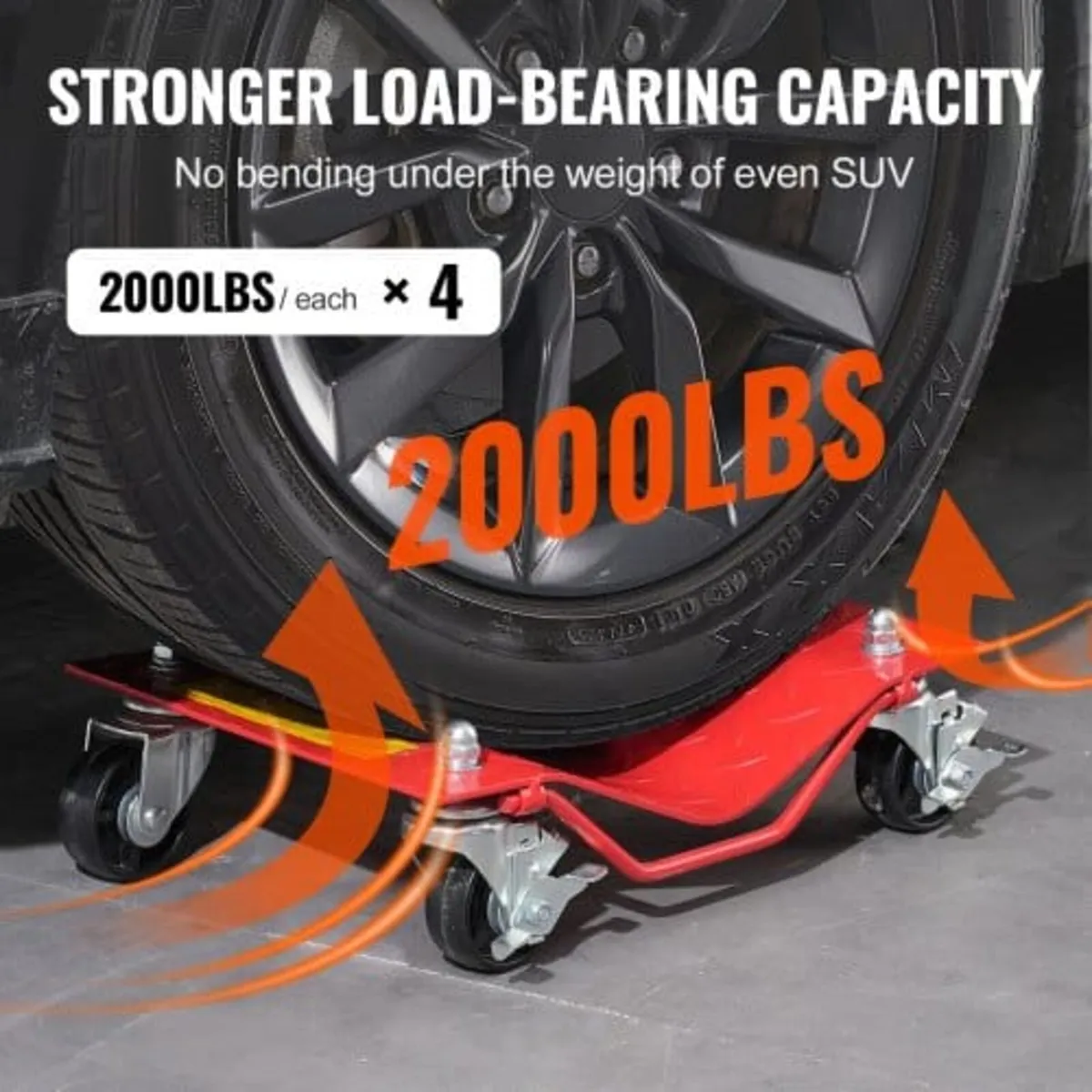 Wheel Dolly, 8000 lbs Capacity Heavy-Duty Steel Ca - Image 2