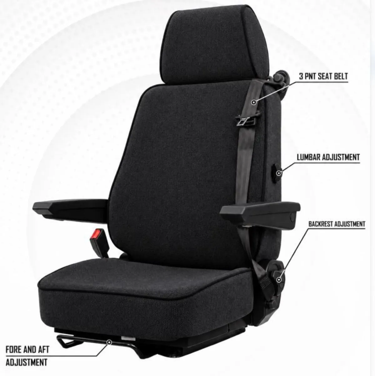 Campervan Motorhome Seats – 3 Point Seat Belt - Image 1