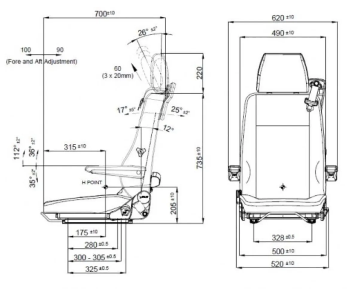 Campervan Motorhome Seats – 3 Point Seat Belt - Image 4