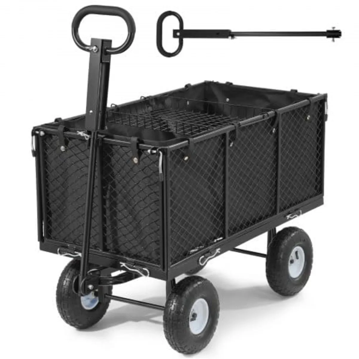 Garden Cart, 544.3 kg, Heavy Duty Steel Hand Troll - Image 1