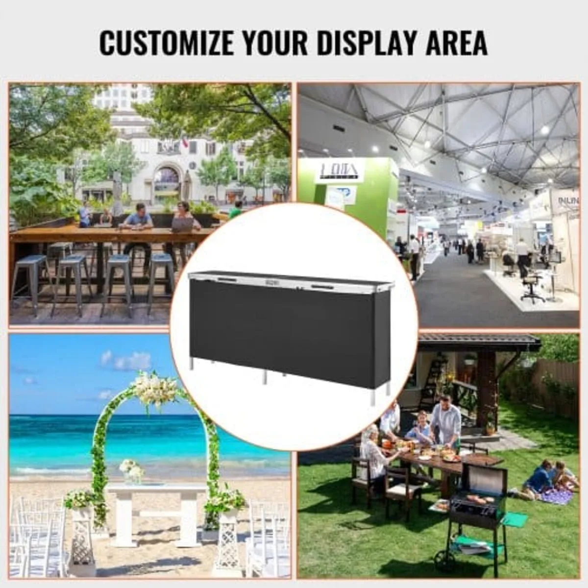 Portable Tradeshow Podium Table, 1980 x 385 x 880 - Image 4