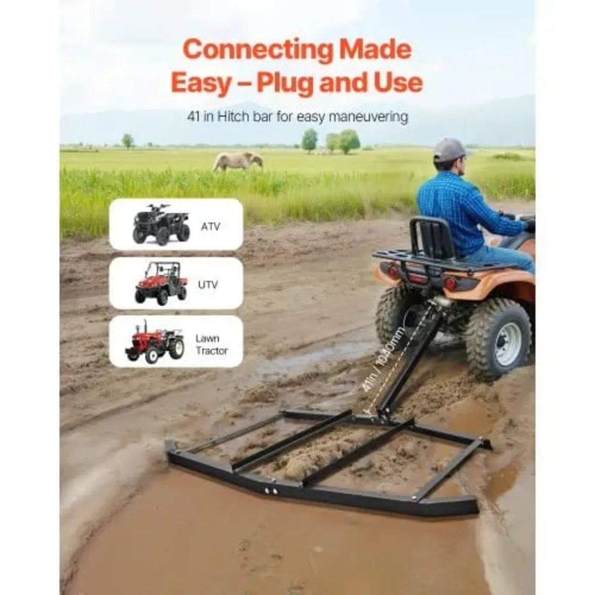 Drag Harrow, 72" Width Tow Behind Drag Harrow, Q23 - Image 2