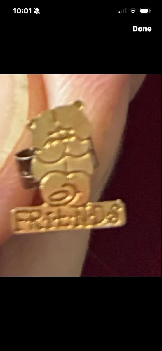Gold Teddy Bear Earrings- Forever Friends - Image 3