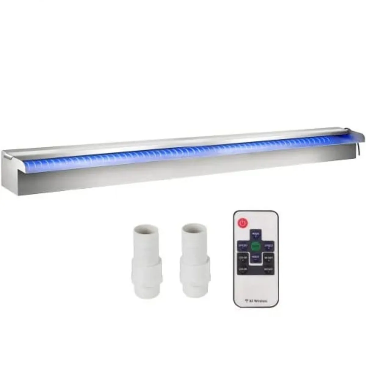 35.4" x 4.5" x 3.1" Stainless Steel Decorative Wat - Image 1