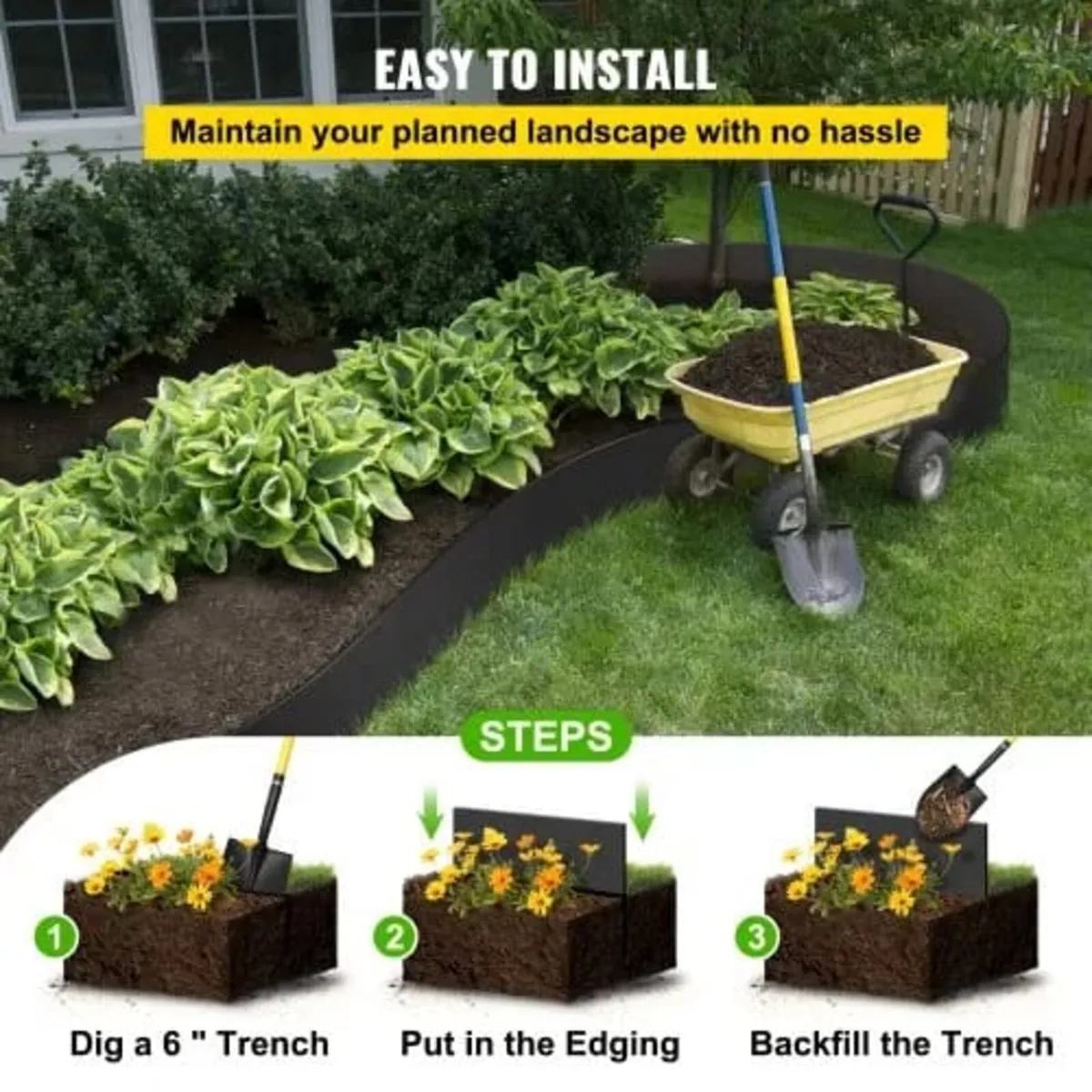 Landscape Edging, 10 inch Depth 60 ft Total Length - Image 4