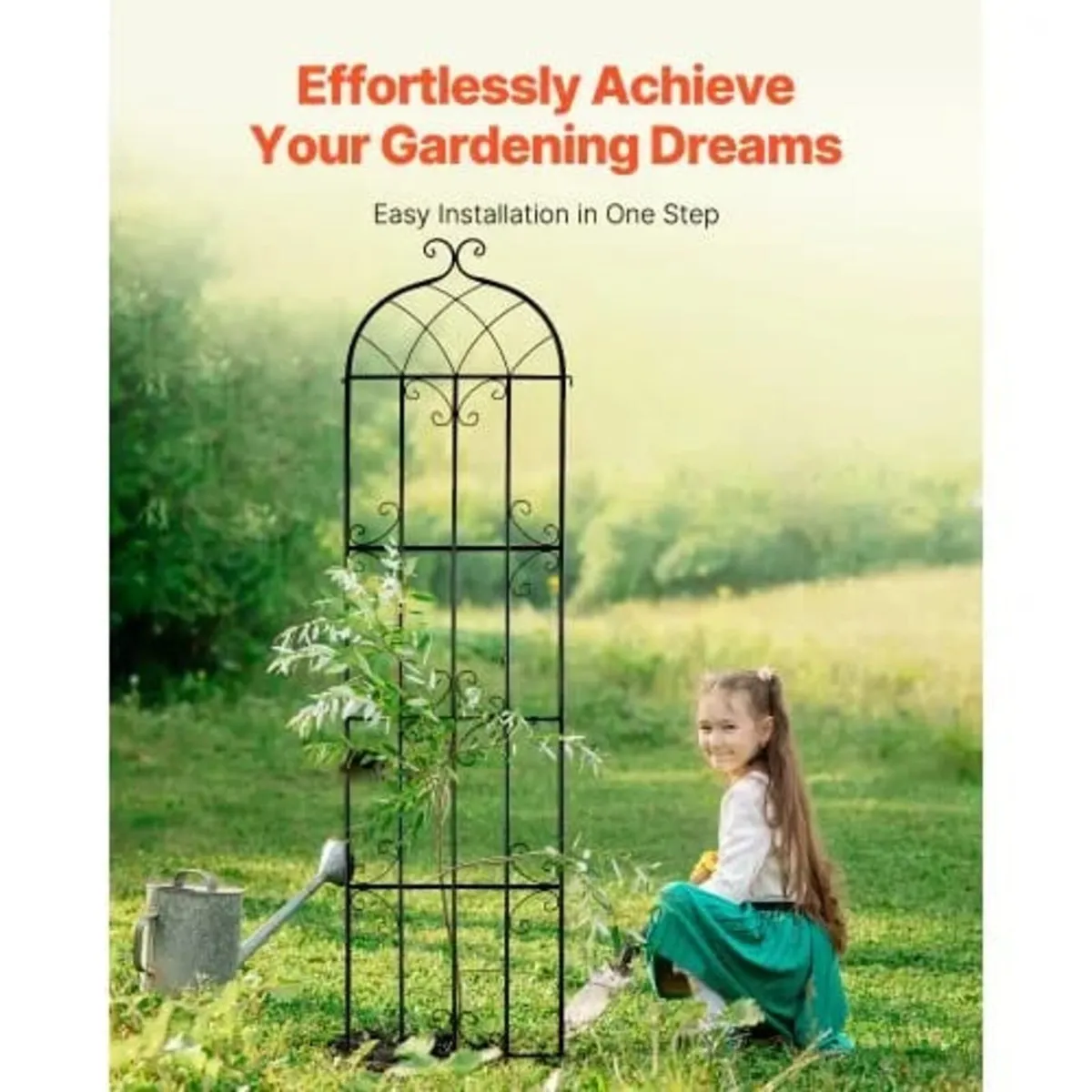 Garden Trellis for Climbing Plants, 87 x 20 in, 4 - Image 2
