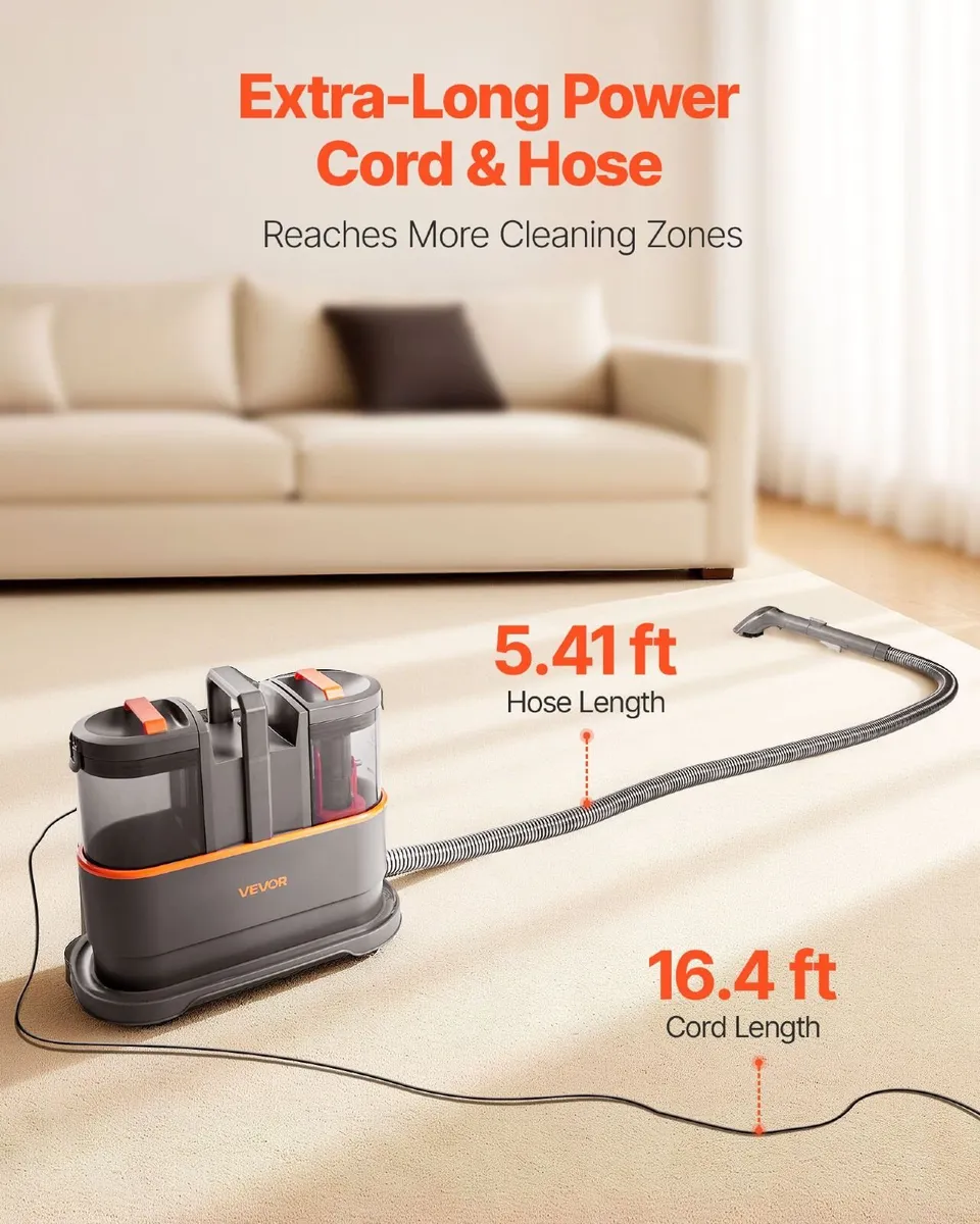 Portable Carpet & Upholstery Cleaner 450W - Image 3