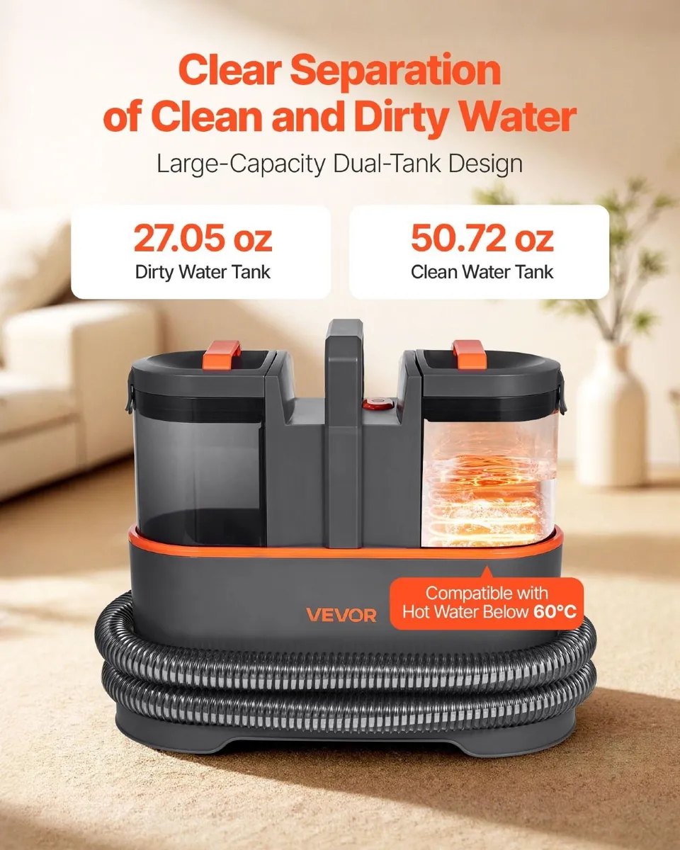 Portable Carpet & Upholstery Cleaner 450W - Image 4