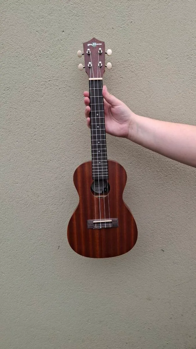 Ukulele with case and tuner - Image 2